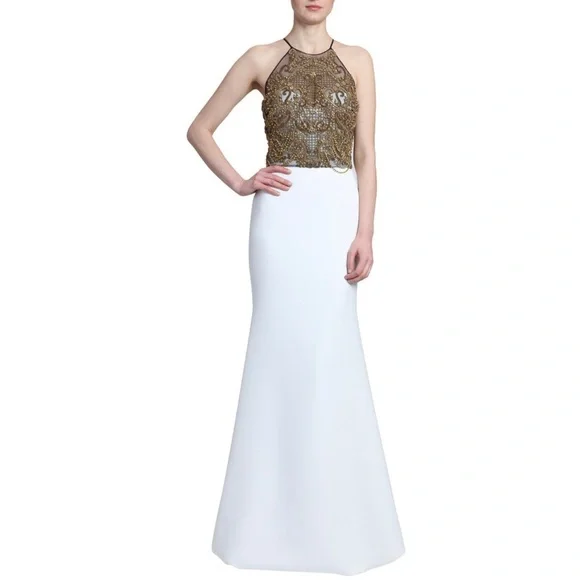 halter neck yellow dress Halter Neck Maxi Dress Light Yellow / L